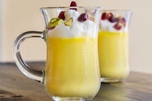 Delicious custard dessert recipe with Iranian saffron , Delicious custard dessert with Iranian saffron, Delicious custard dessert, Delicious dessert with Iranian saffron, Local food, How to prepare delicious custard dessert with Iranian saffron, Tips for cooking delicious custard dessert with Iranian saffron, How to prepare different types of dessert, Cooking training